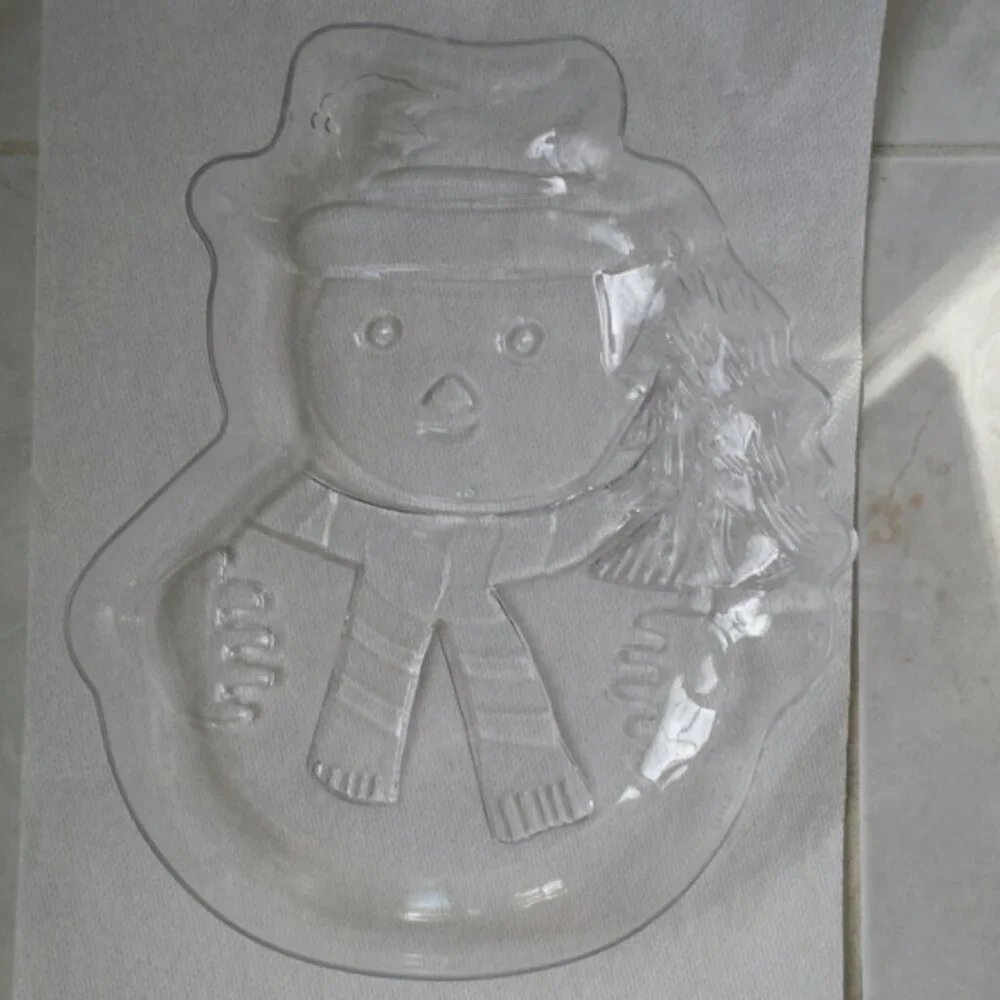 Plastic Snowman Platter